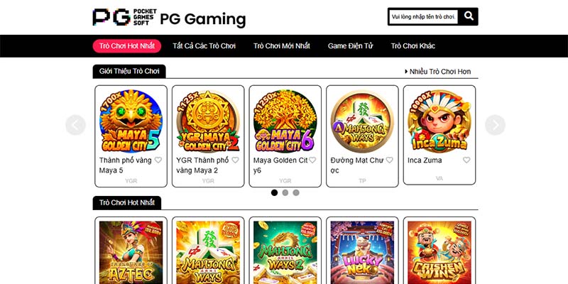 Giới thiệu về nhà phát hành game nổ hũ PG tên tuổi